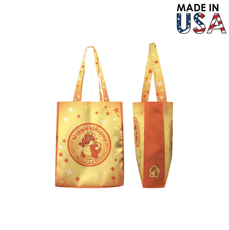 9x12x3 Full-Color Poly Canvas Tote with 3" Gusset